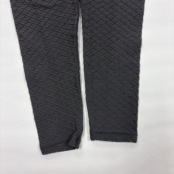 Boom Booty Leggings Large Gray Yoga Slimming Anti-Cellulite Rouched - Picture 5 of 13